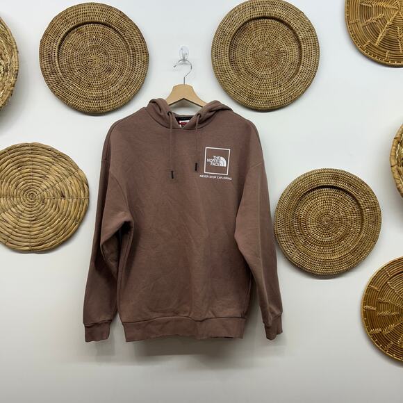 The North Face Tops - The North Face Hoodie Sweatshirt Small Neutral Brown Pullover Granola Outdoor